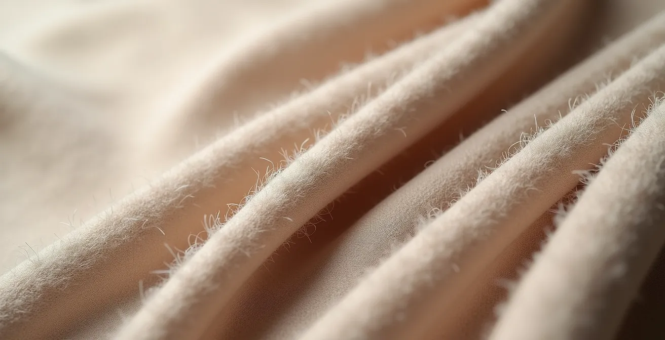 Composition de matières luxueuses en camaïeu de beige montrant différentes textures