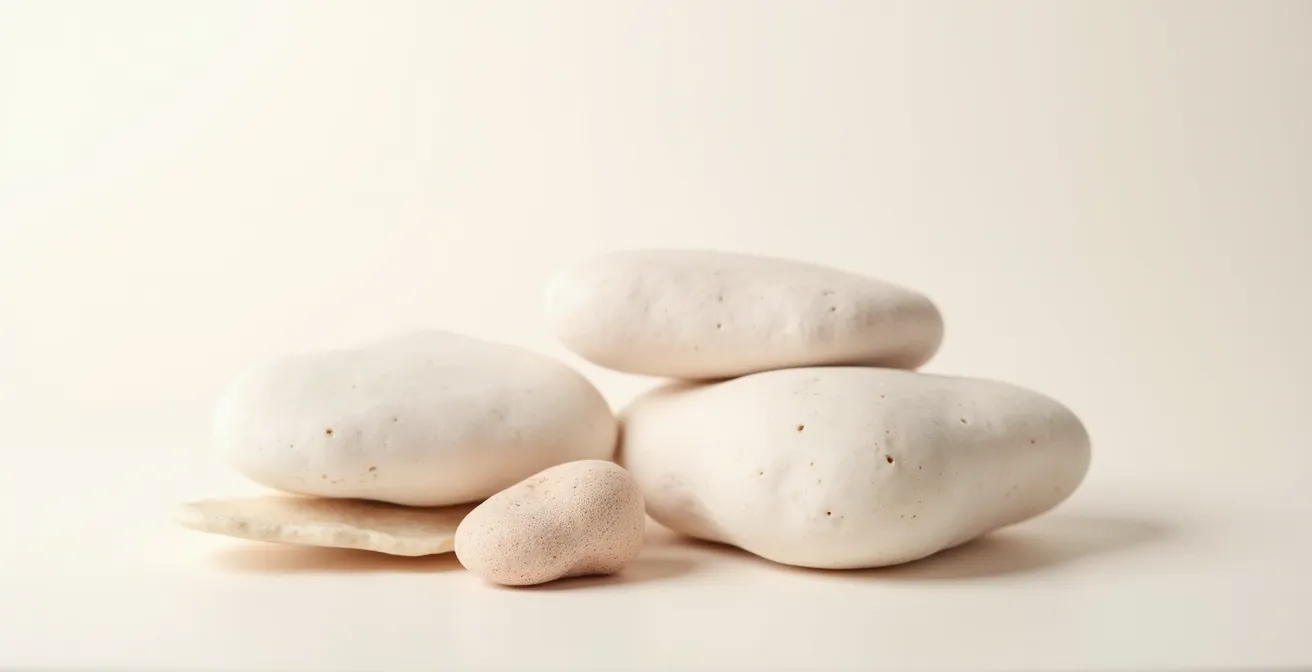 Vue minimaliste d'une barrière cutanée fragile dans un environnement apaisant