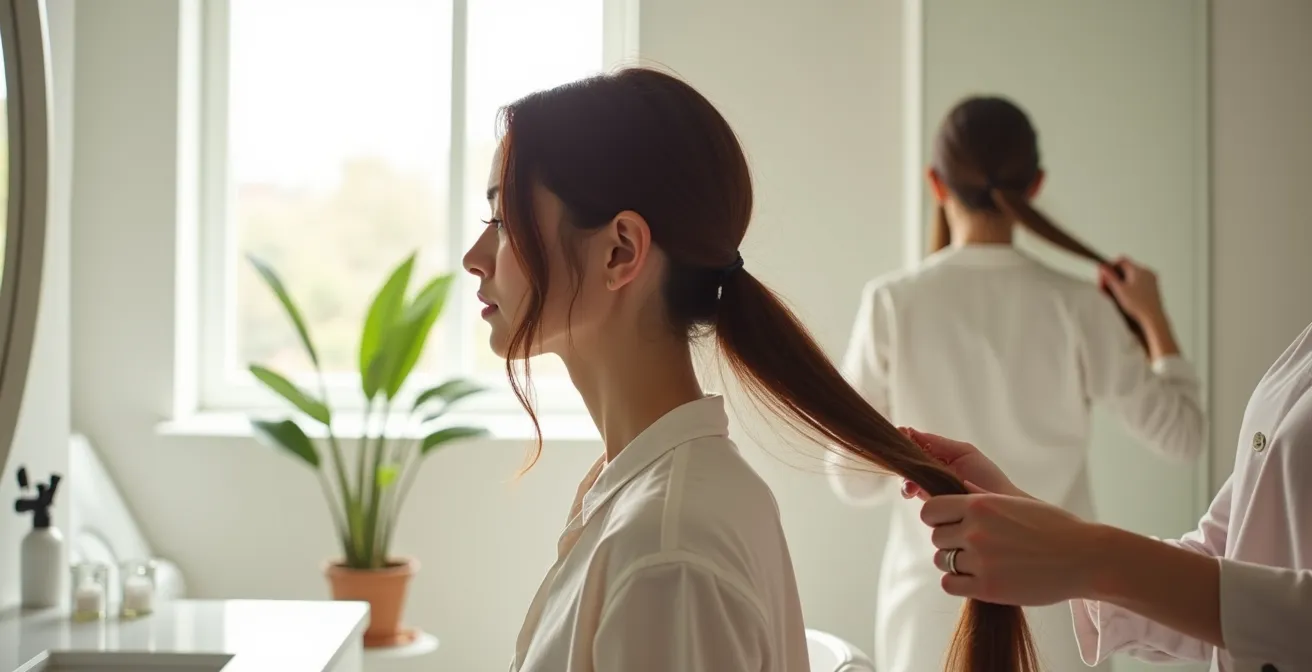 Démonstration visuelle de la technique de démêlage des pointes vers les racines